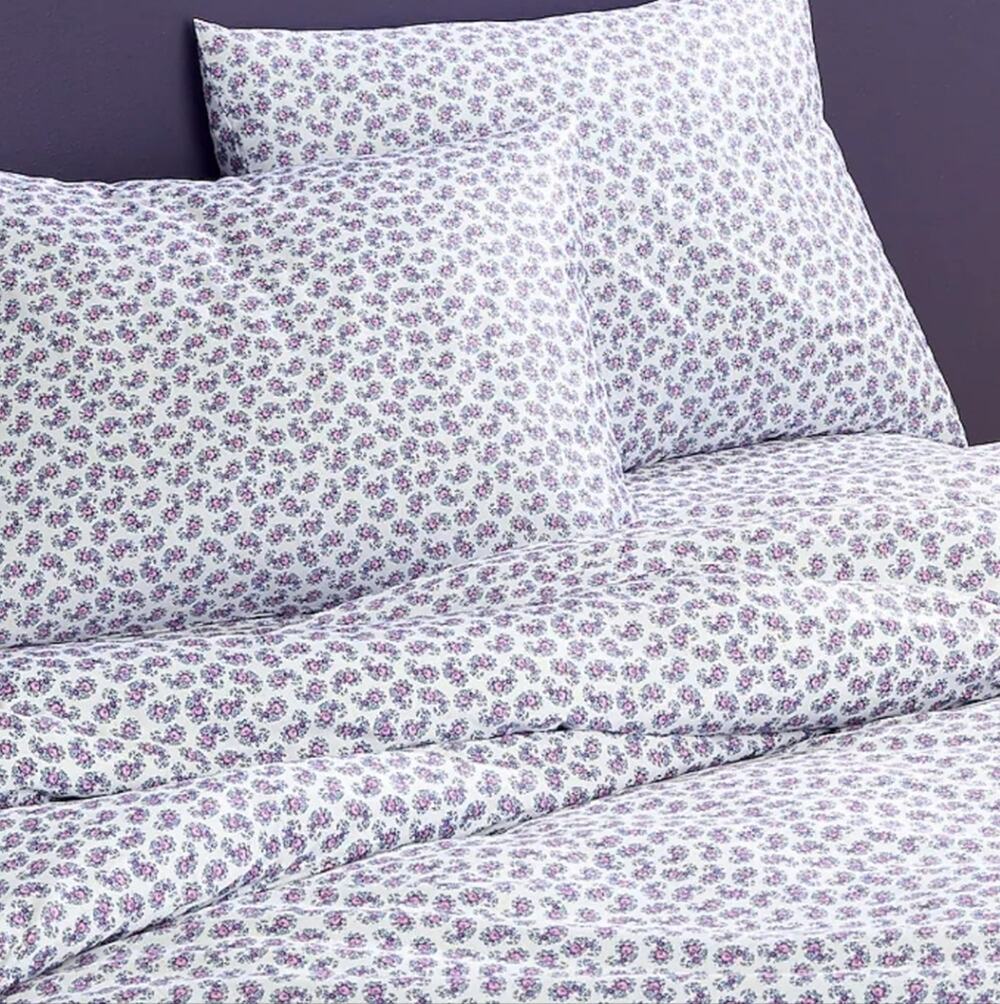 J. Crew Home Purple Floral Paisley Duvet Set Twin/Twin XL 100% Cotton NEW BK771